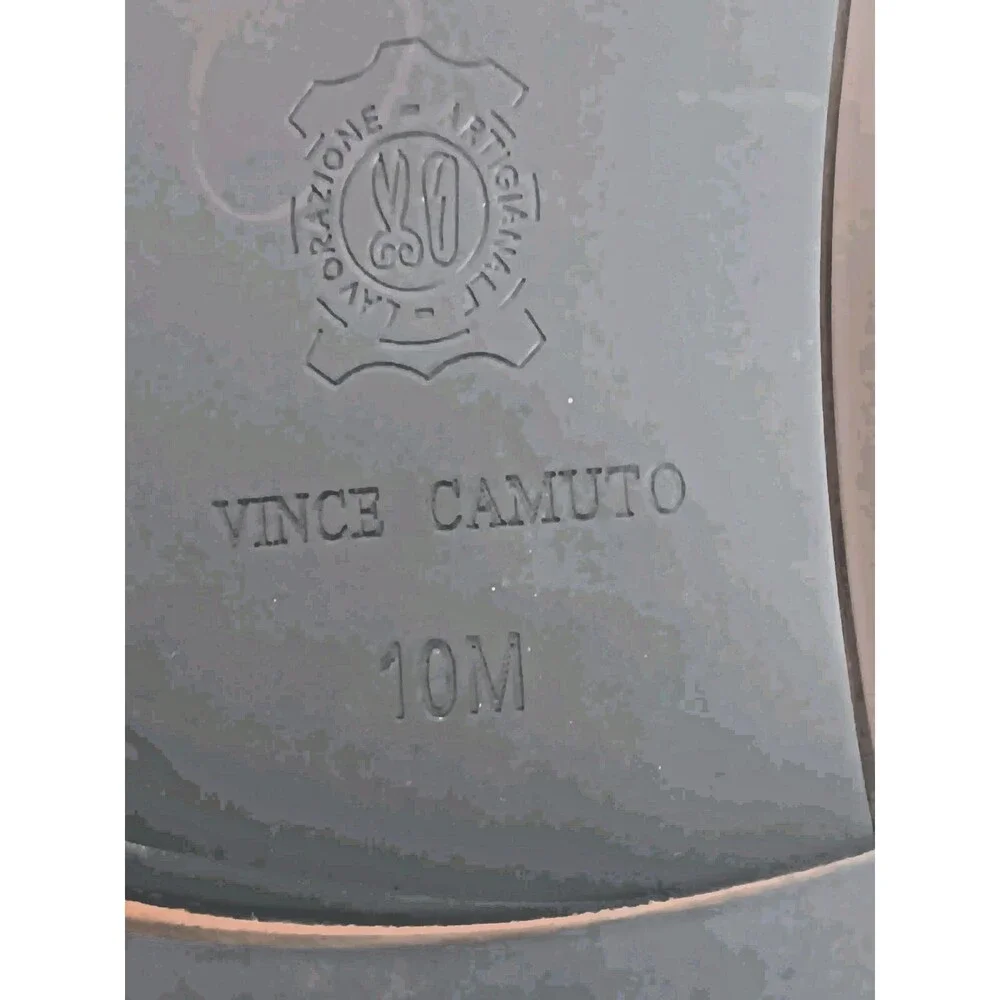 Vince Camuto Men's Brown Leather Cap Toe Oxford Dress Shoes Lace-Up 10M